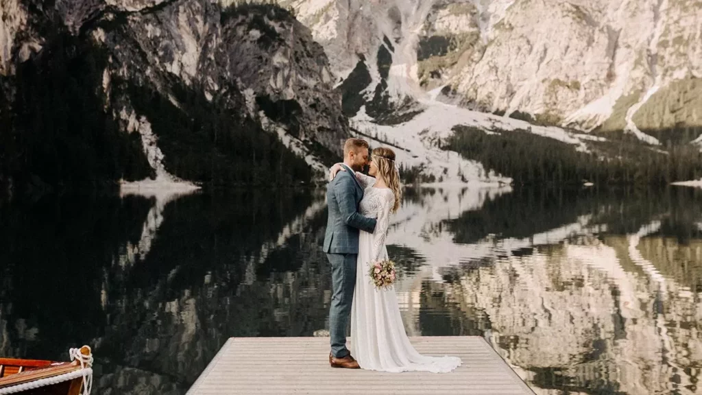 Elope In The Dolomites: The Ultimate Sunrise Elopement Guide To The Italian Alps (2026) 4 Dolomites Wedding Elopement Italy Lake Braies