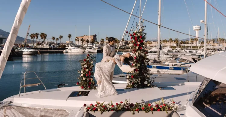 All-inclusive Elopement in Italy | Overnight Catamaran Wedding in Naples with Celebrant, Photography and Dinner