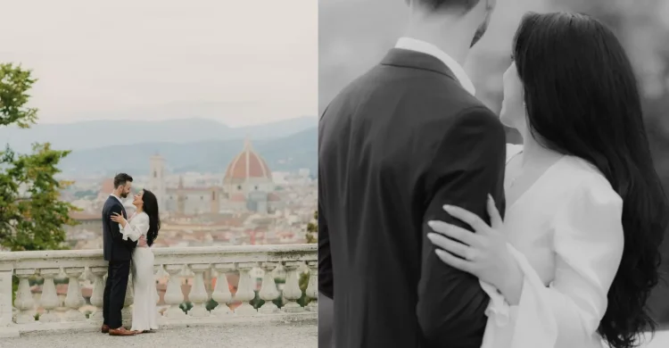 Elope in Florence Italy | Garden Wedding Ceremony, Photos and Vespa Ride