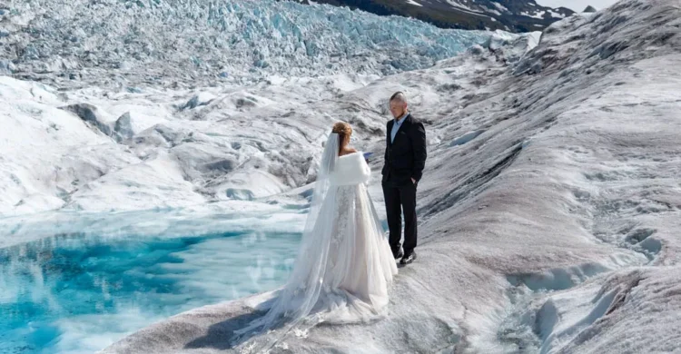 Glacier Wedding in Alaska | Heli Elopement Package