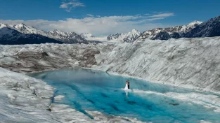 Glacier Wedding in Alaska | Heli Elopement Package
