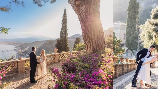 Sicily Elopement Package in Taormina | Historic Streets and Coastal Views