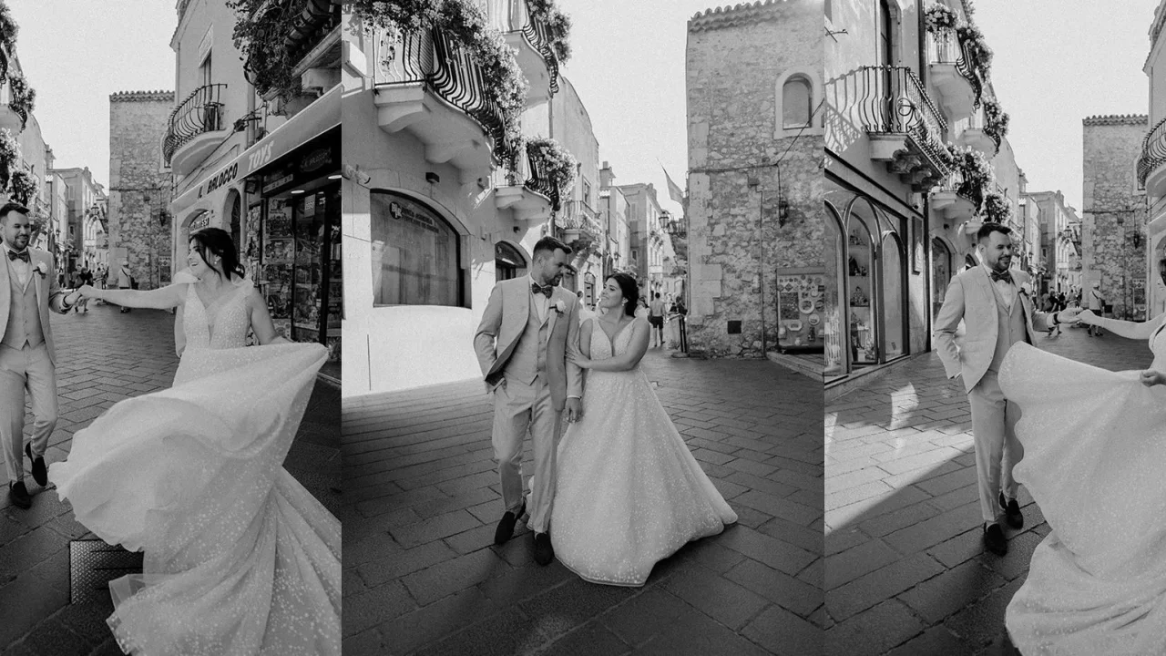 Mediterranean Elopement in Taormina Italy