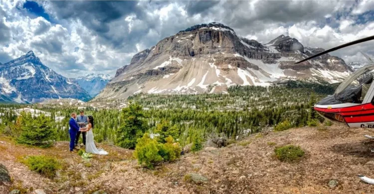 Helicopter Wedding Adventure in Canada, Rocky Mountains