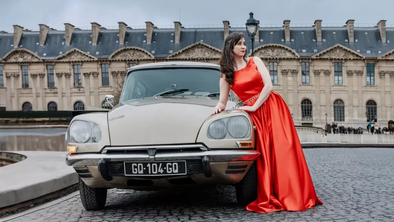 Paris Wedding Vintage Car