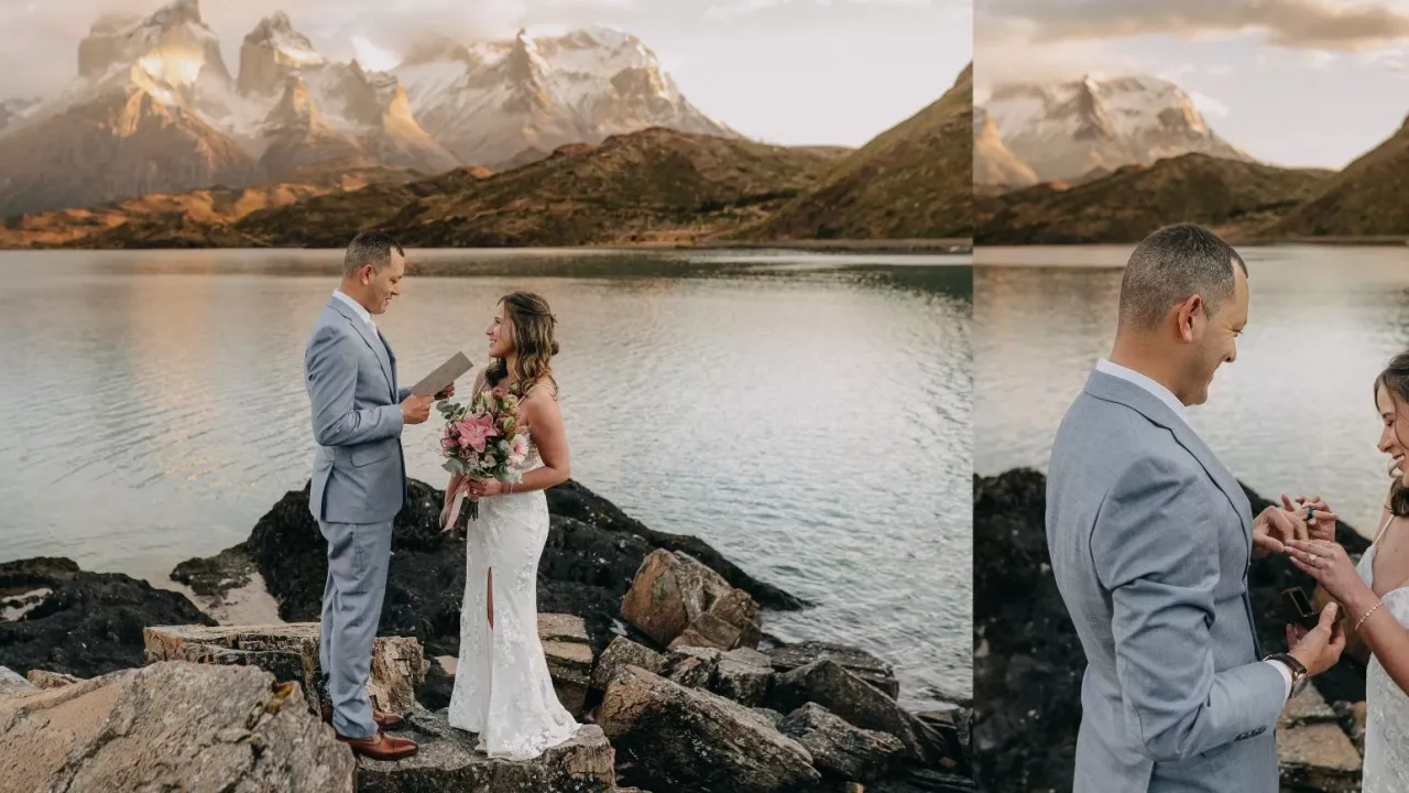Patagonia Elopement Vow Exchange
