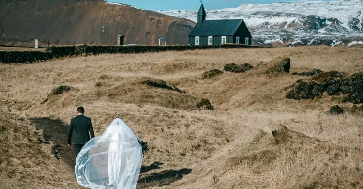 Budir Black Church Wedding Package | Iceland