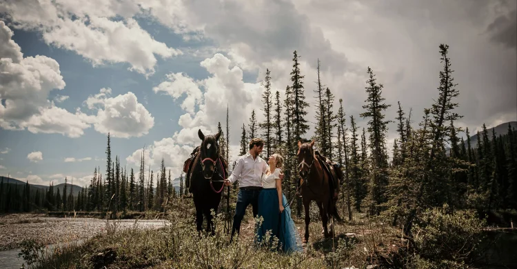 Get Married in Alberta | Kananaskis Wedding with Horses