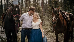 Get Married in Alberta | Kananaskis Wedding with Horses