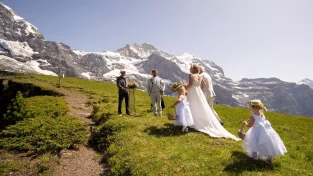 Mountain Elopement in Switzerland | Grindelwald Wedding