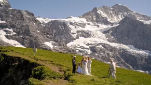 Mountain Elopement in Switzerland | Grindelwald Wedding