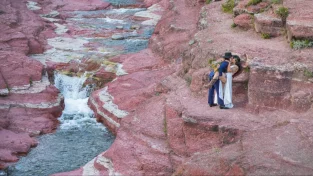 Waterton Lakes Elopement Package with Horseback Ride | Canada