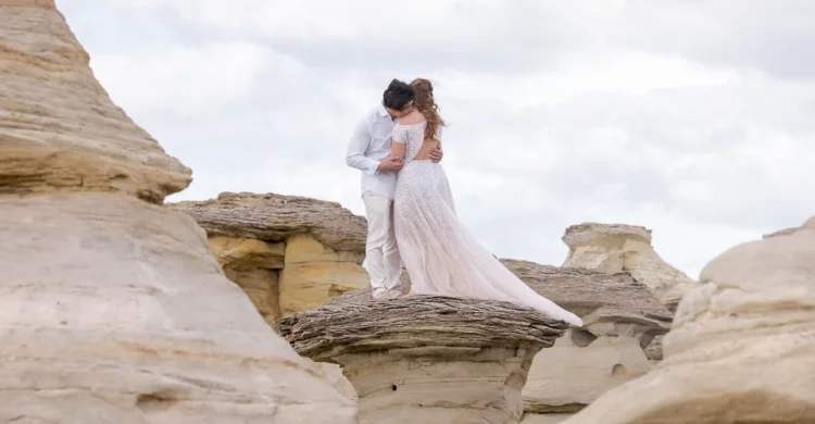 Elope in Alberta | Get married in Writing-on-Stone Park