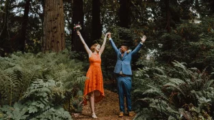 Redwood Forest Elopement | Short Hike and Picnic