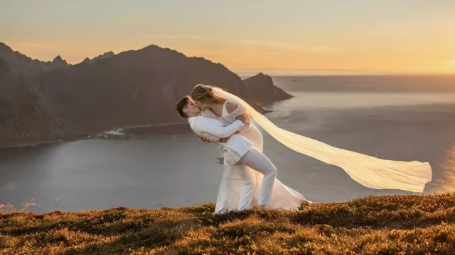 Elope to Norway | Lofoten Islands Midnight Sun Mini-Elopement