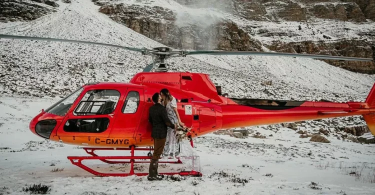 Heli Elopement Package - Rocky Mountains | Alberta