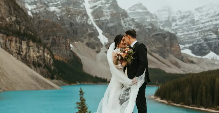 Rocky Mountain Elopement | Alberta Hiking Wedding