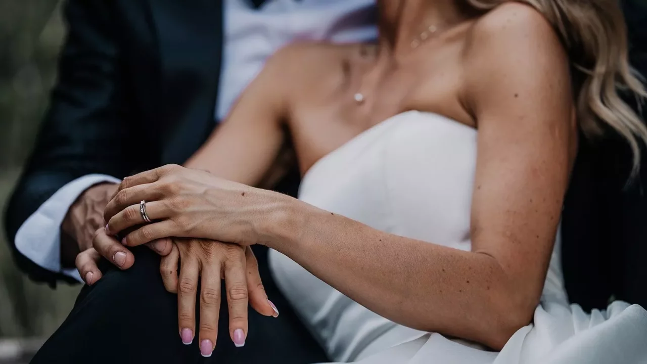 After wedding photoshoot in Zagreb, Croatia