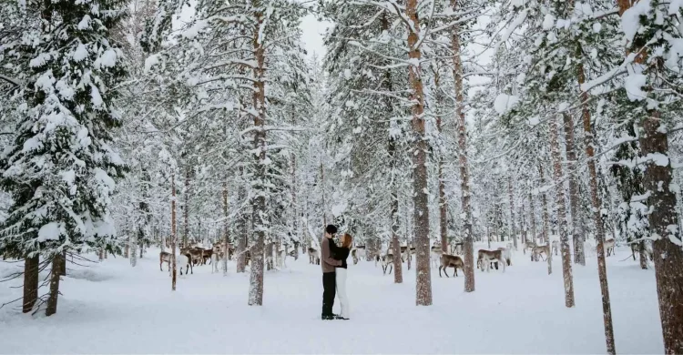 Finland Elopement | Winter Wedding in Lapland