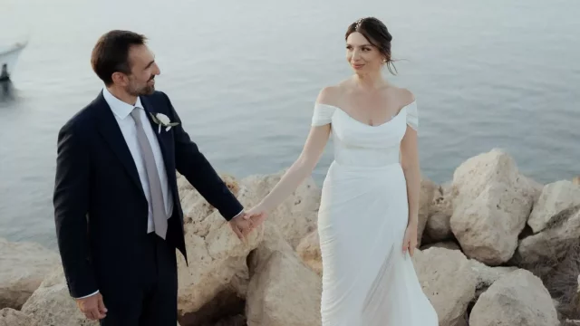 Cyprus Wedding Ceremny by the Mediterranean Sea