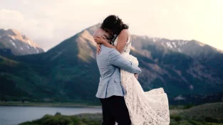 Rocky Mountains Adventure Wedding with sunset ceremony | Colorado