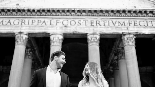 Destination Wedding in Rome Pantheon