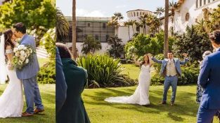 Santa Barbara Elopement | Courthouse Wedding, Fun Activities and Sunset Moments
