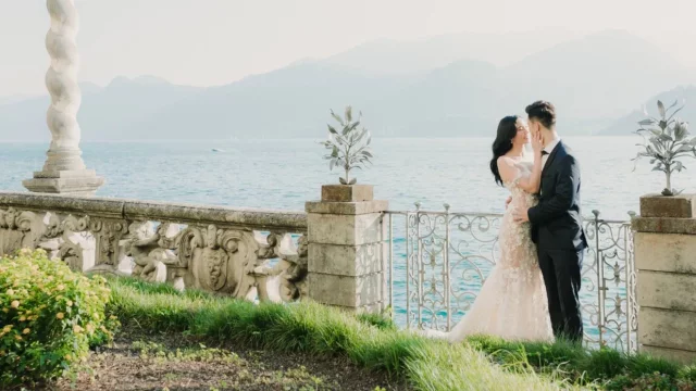 Lake Como Wedding Package | Elopement in Varenna with Photoshoot in Villa Monastero and Boatride