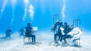 Scuba Dive Wedding | Underwater Elopement in the Indian Ocean
