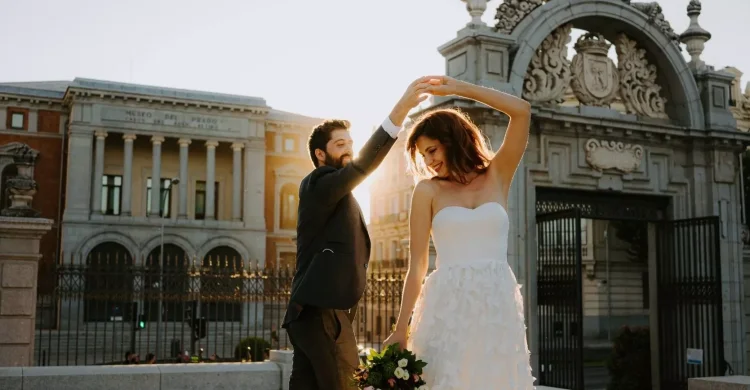 City Elopement in Madrid with Rooftop Dinner | Spain