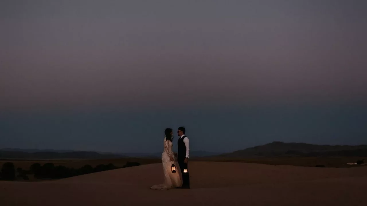 Utah Desert Wedding Star Gazing