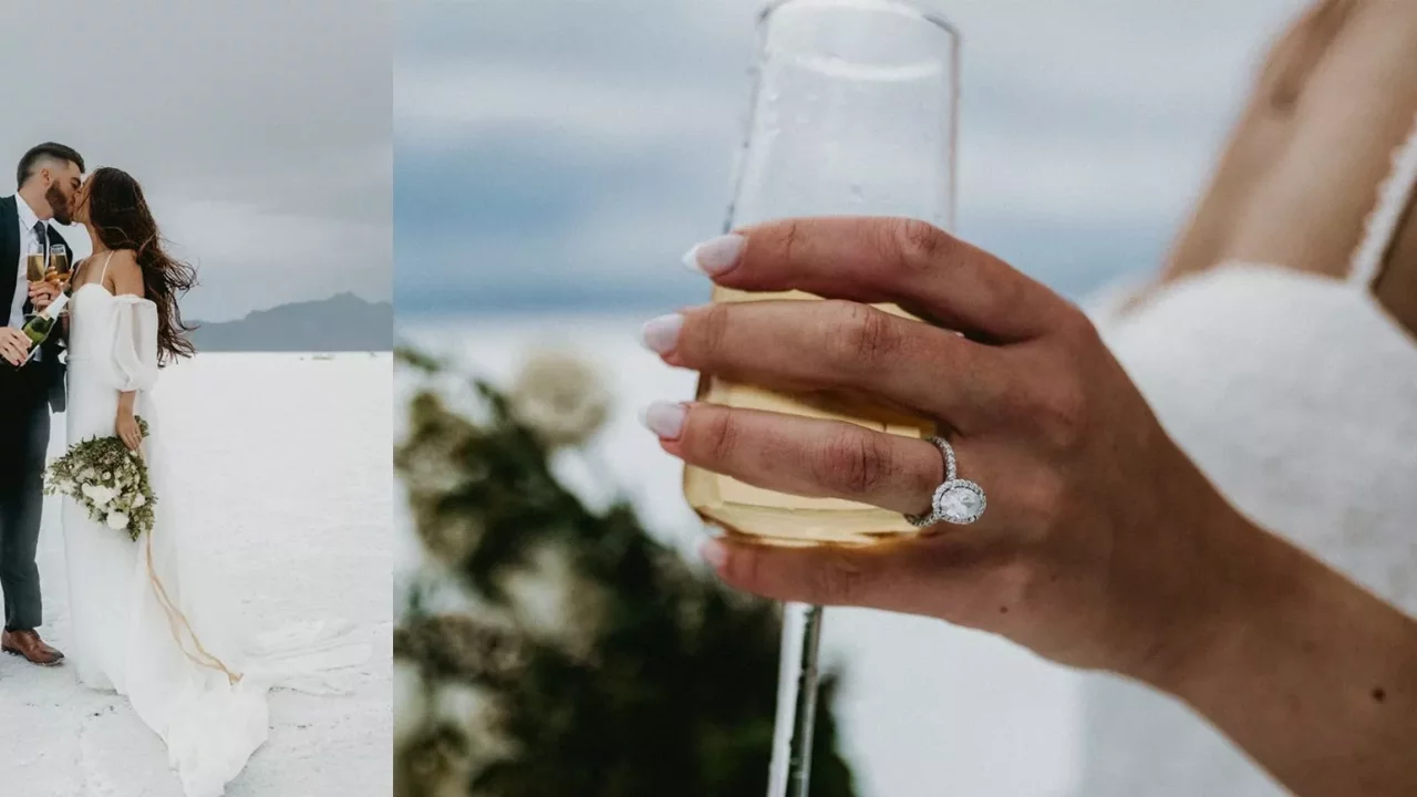 Wedding in Utah Champagne