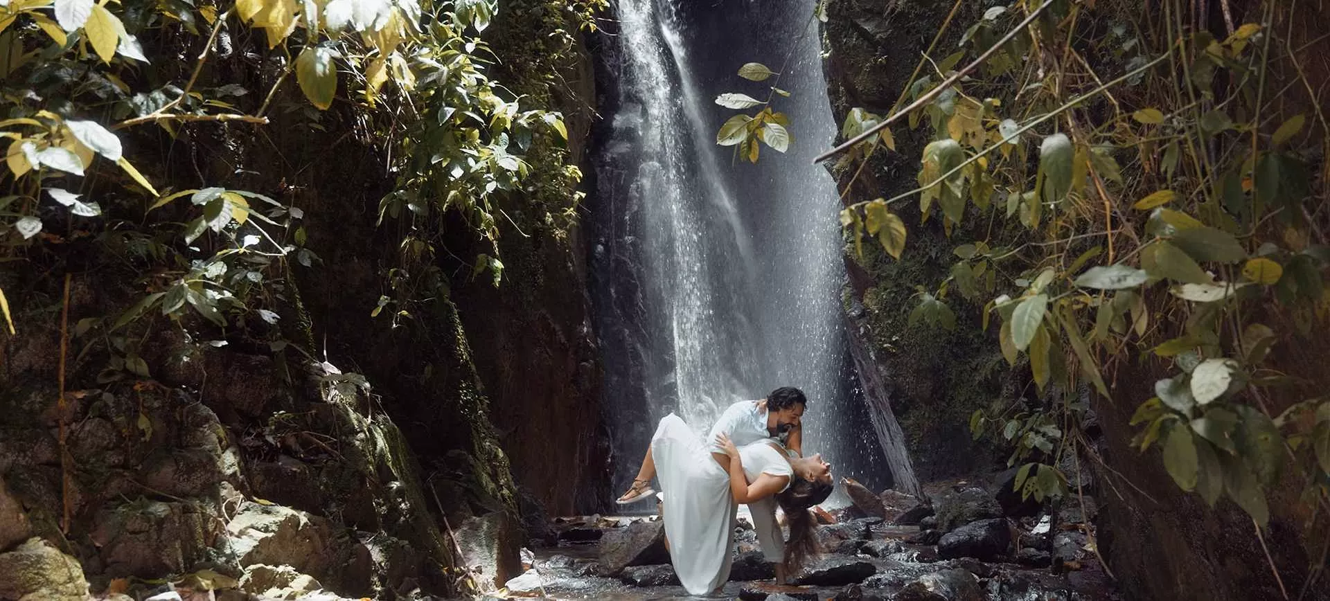 Puerto Rico Elopement Package | Zipline Wedding at Waterfall