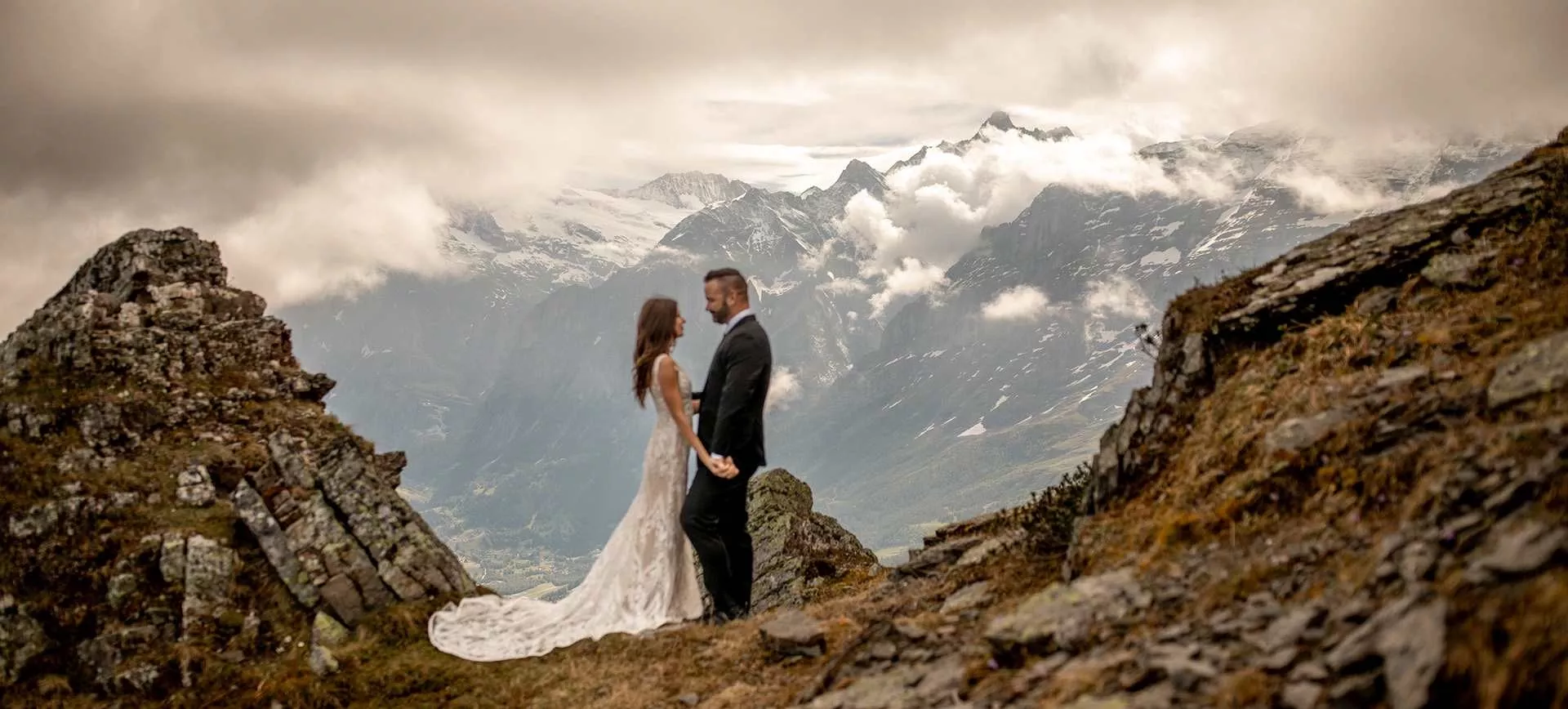 Switzerland Elopement Wedding in the Mountains