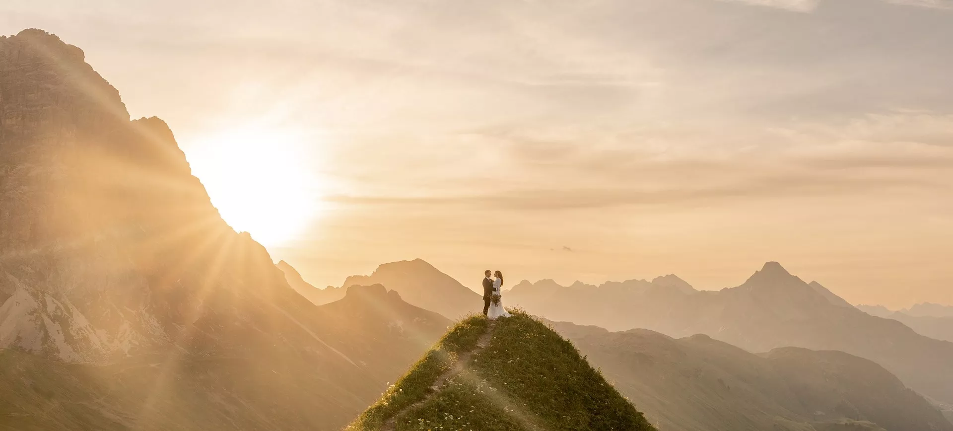Austria Elopement with Sunrise or Sunset Ceremony and Picnic