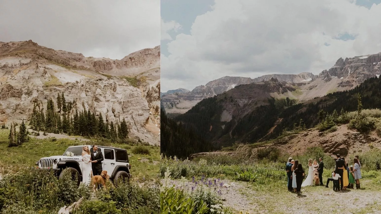 San Juan Mountain Jeep Elopement in Southwest Colorado