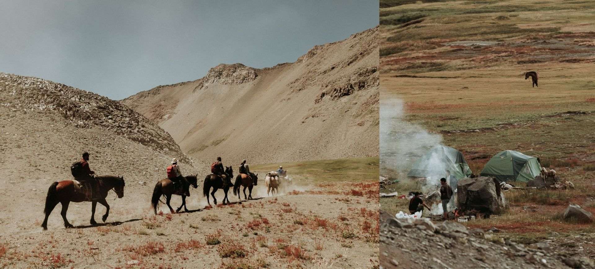 horseback wedding in patagonia - horse riding wedding in the mountains