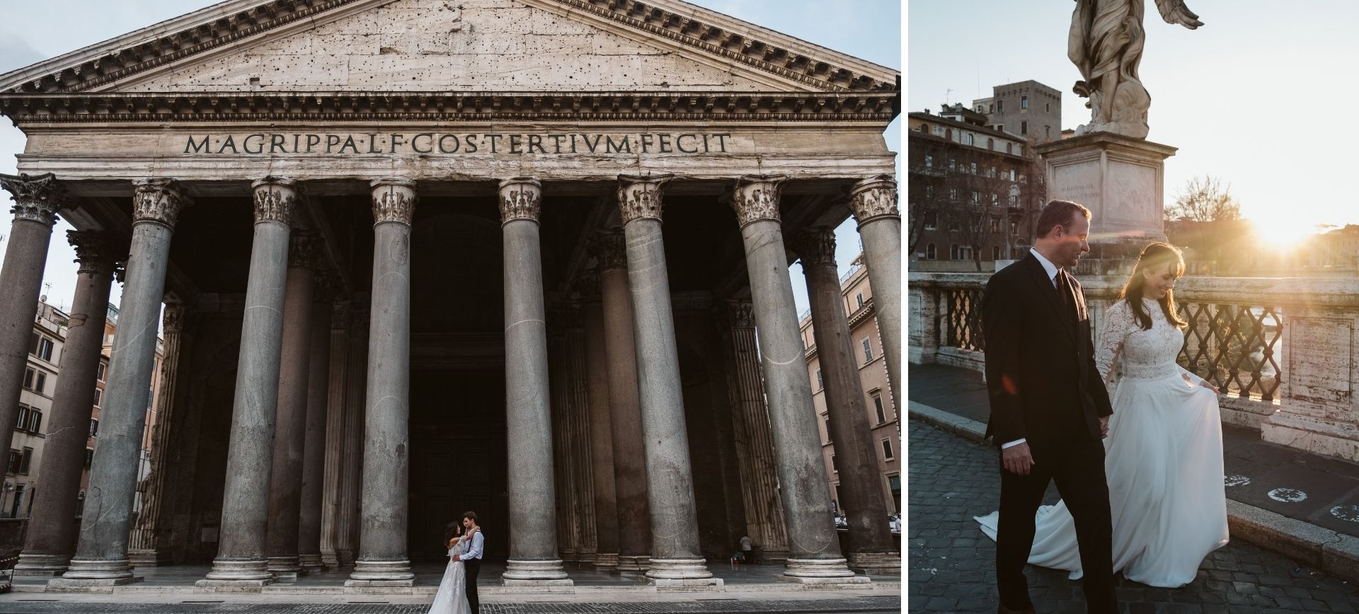 elopement package rome - bride and groom eloping to italy