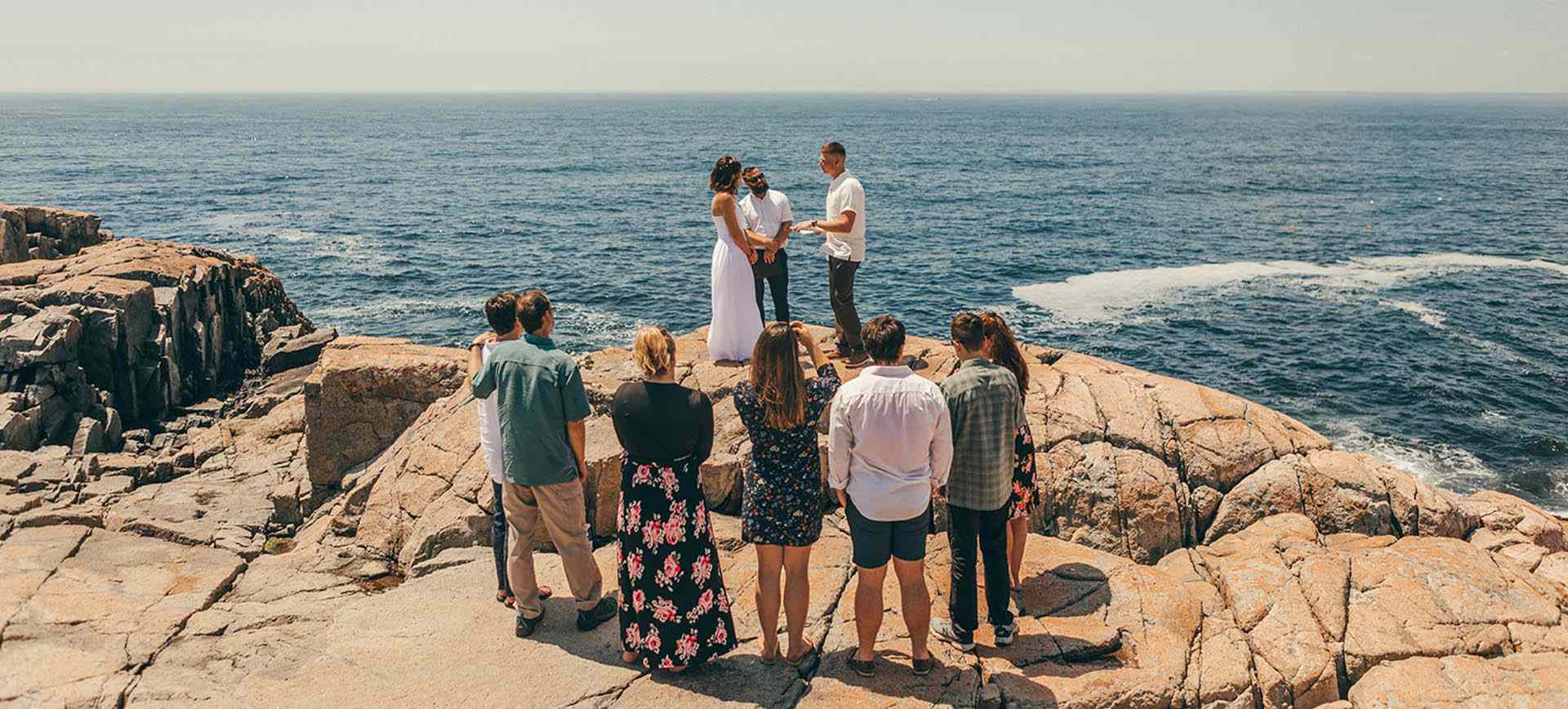 acadia national park wedding - maine elopement ceremony at the beach