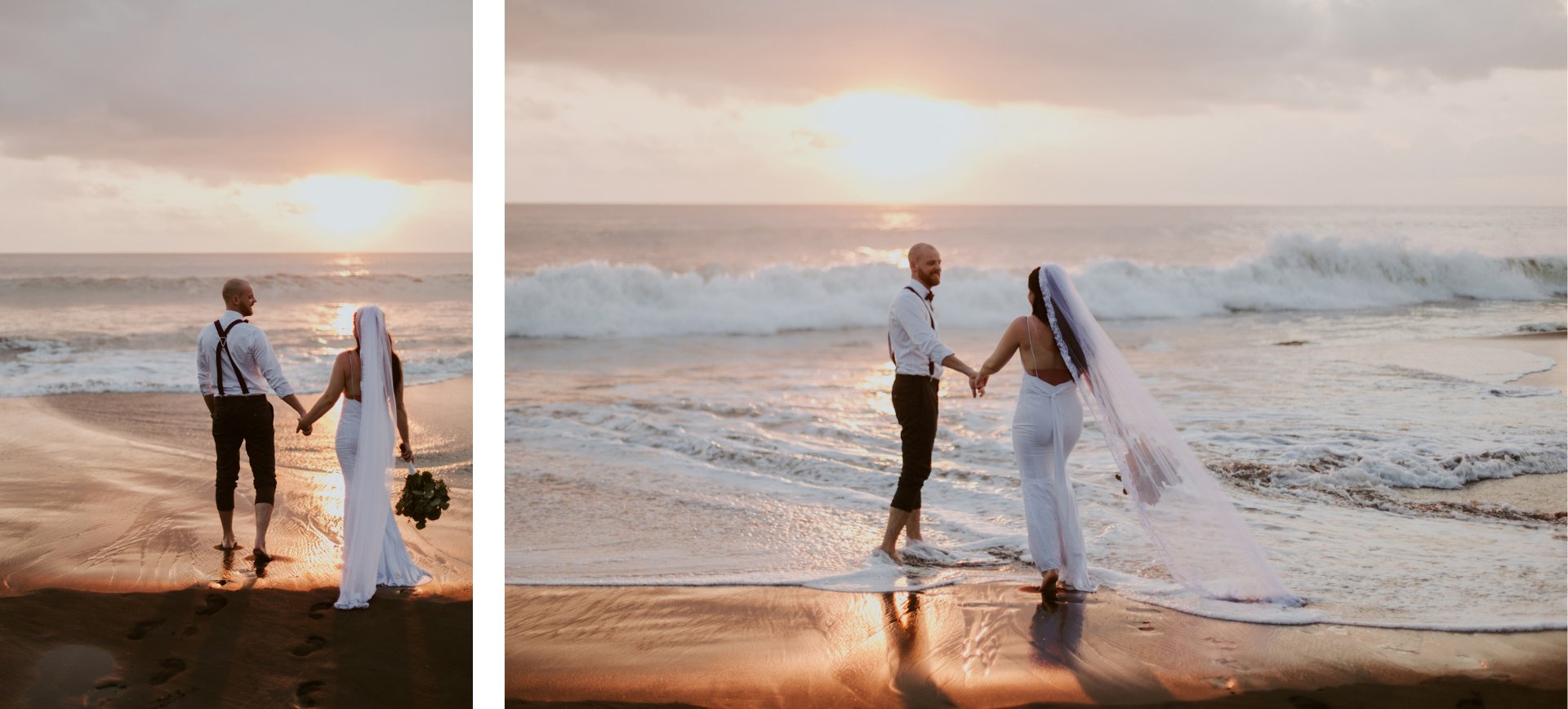bali elopement - sunset wedding photoshoot