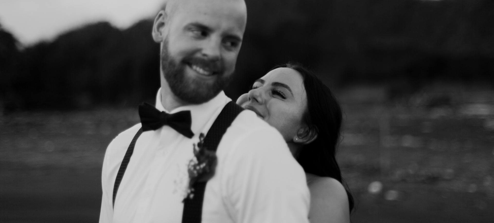bali elopement photographer - black & white image for bride & groom