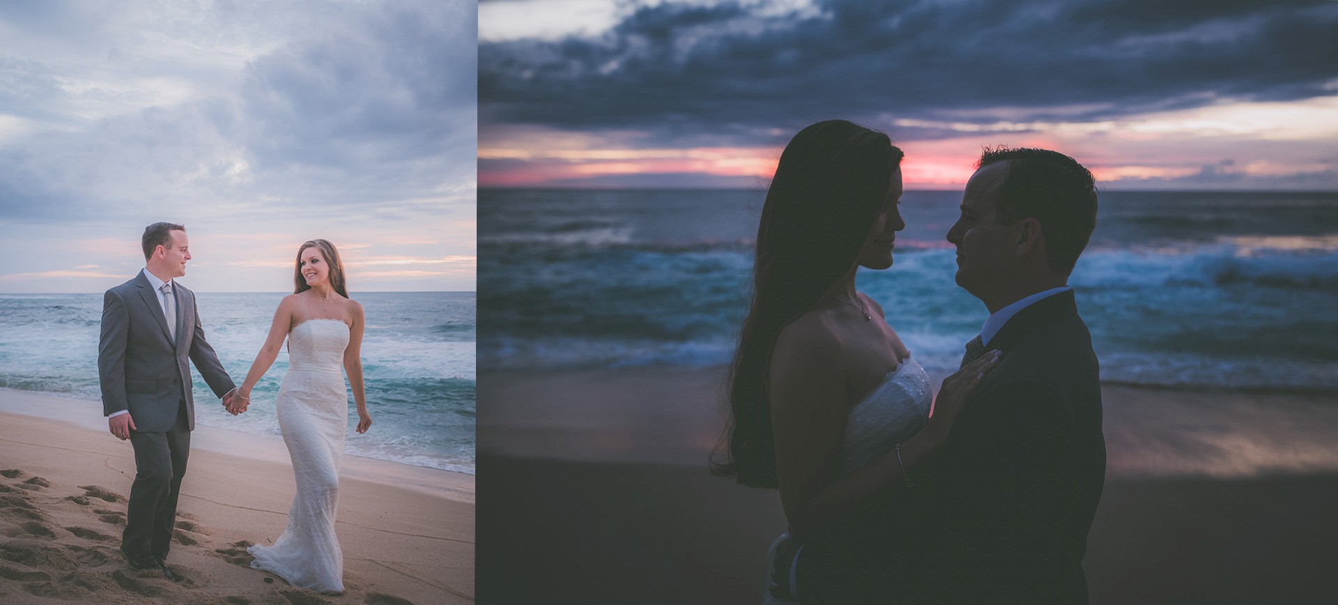 Big Sur Elopement in California - bride and groom at their sunset wedding photos at the beach