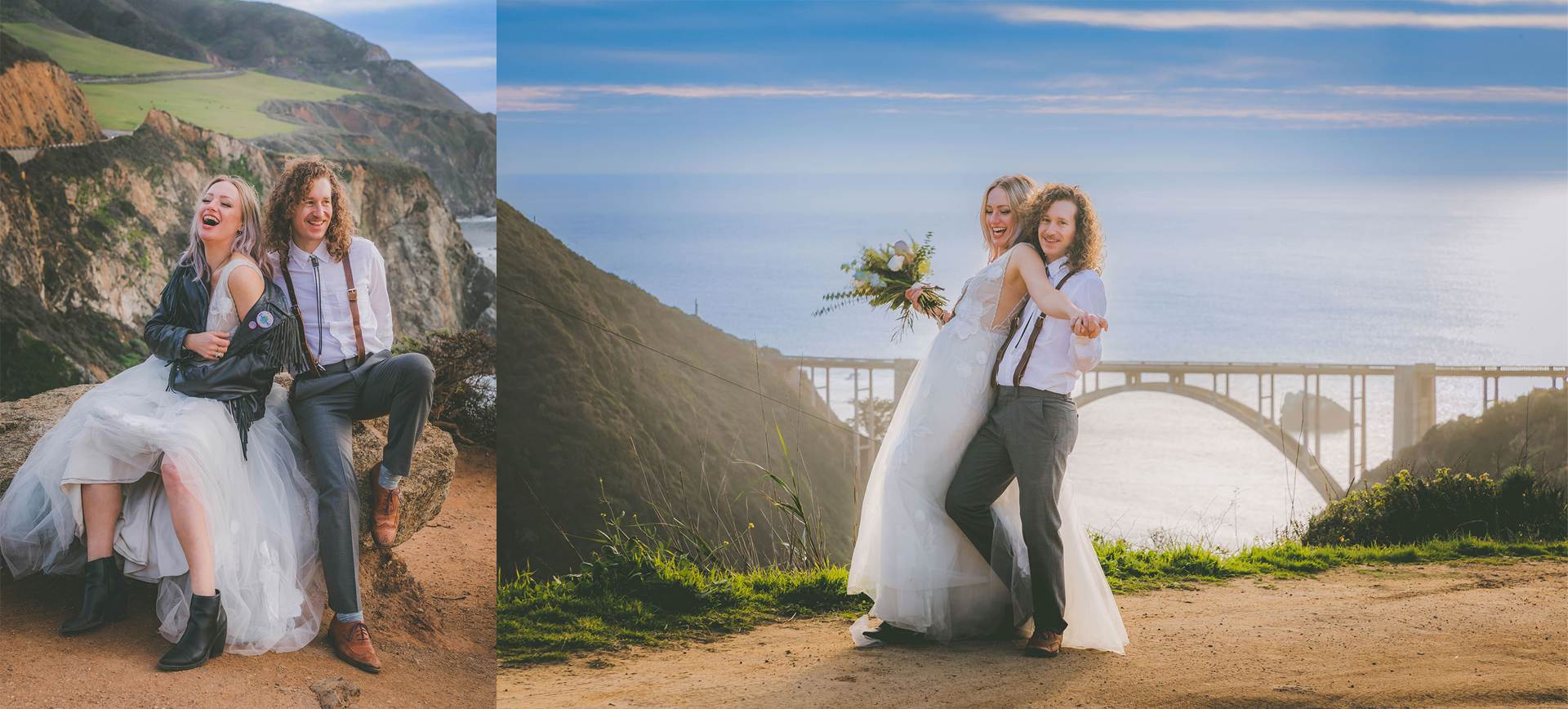 Big Sur Elopement package - Bride and groom enjoying their elopement day in Big Sur