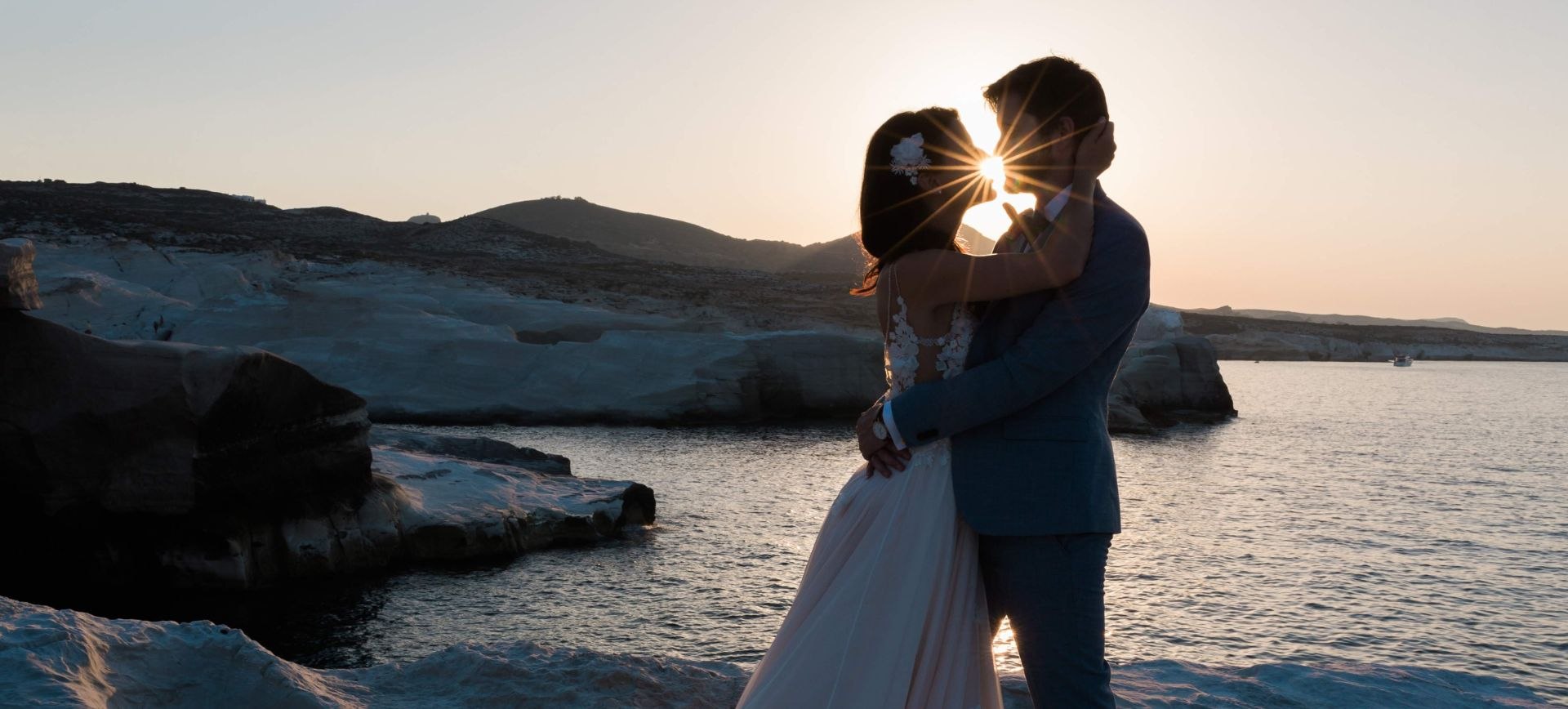 greece elopement - milos beach wedding