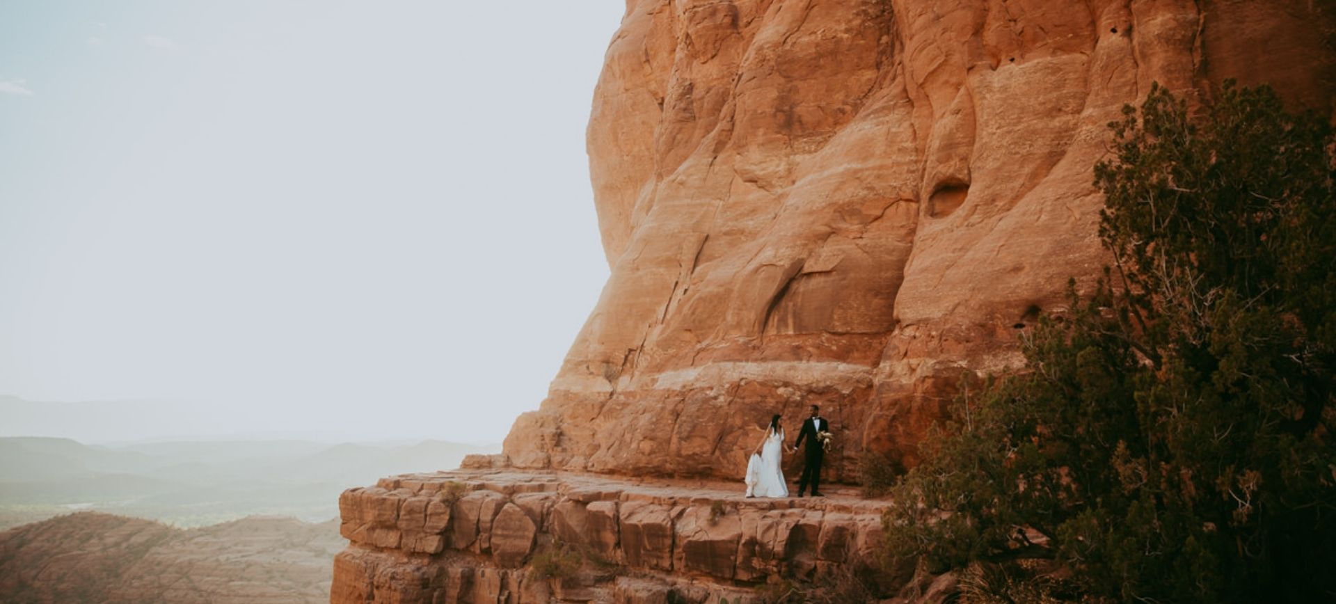 intimate wedding package in arizona - sedona elopement at cathedral rock