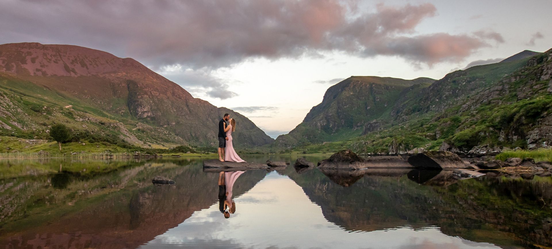 couple photoshoot in ireland - mountain adventure session in donegal