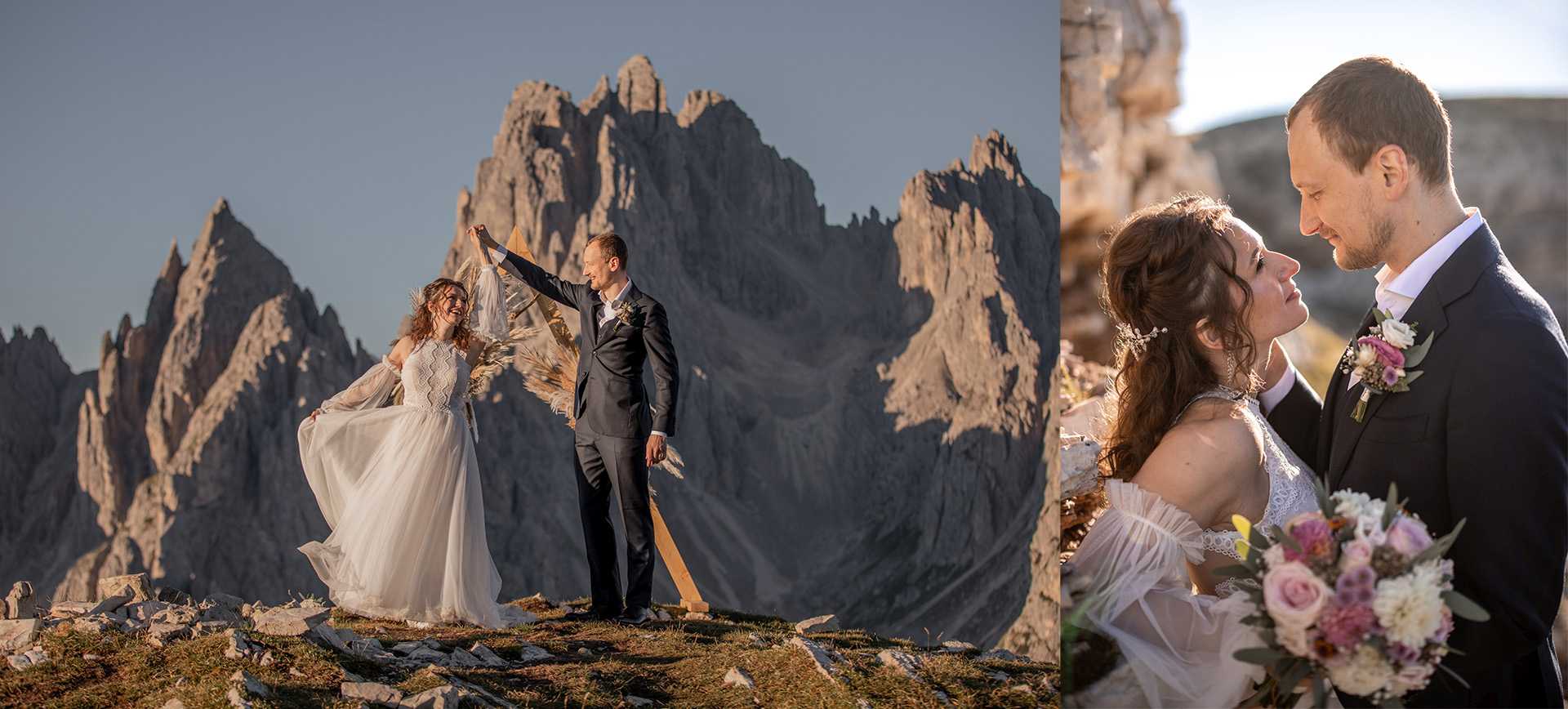 dolomites mountain elopement package italy