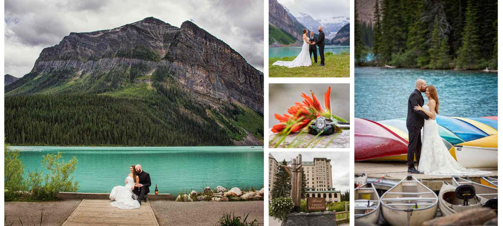 lake louise adventure wedding elopement in canada