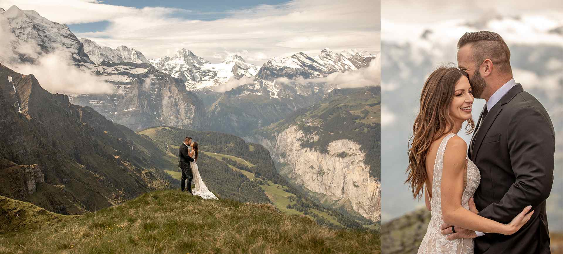 switzerland elopement package - mountain adventure wedding