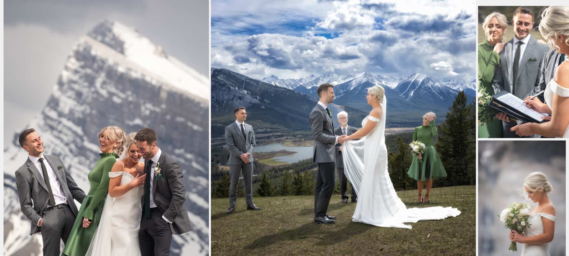 rocky mountains elopement wedding in canada - banff national park